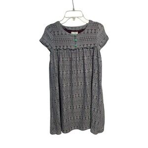 Matilda Jane Girls Sz 12 Sovereign Dress Once Upon a Time Gray Purple Lace